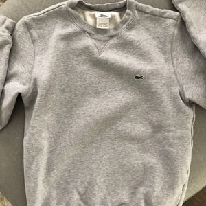 Lacoste Men’s Crewneck Sweater - Grey Size 3